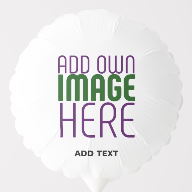 MODERN EDITABLE SIMPLE WHITE IMAGE TEXT TEMPLATE BALLOON (Front)