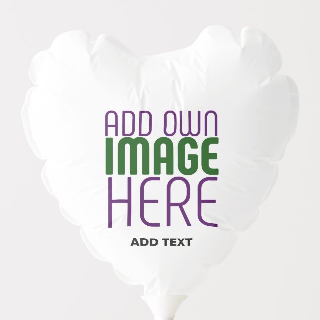 MODERN EDITABLE SIMPLE WHITE IMAGE TEXT TEMPLATE BALLOON (Front)