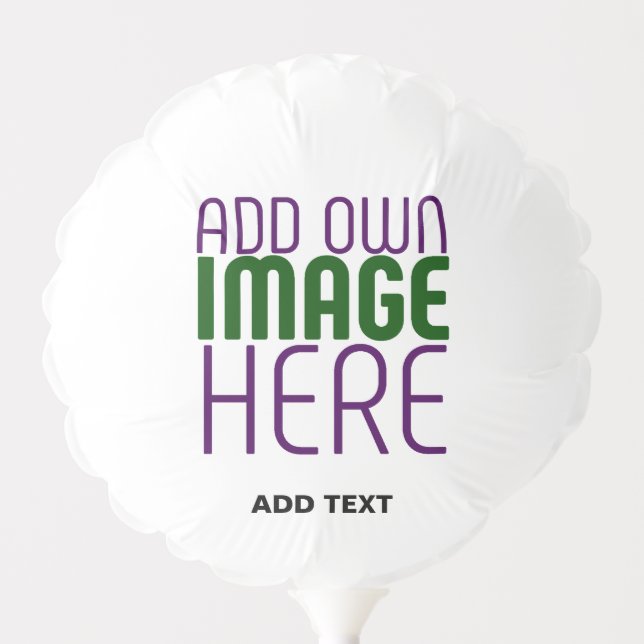 MODERN EDITABLE SIMPLE WHITE IMAGE TEXT TEMPLATE BALLOON (Front)