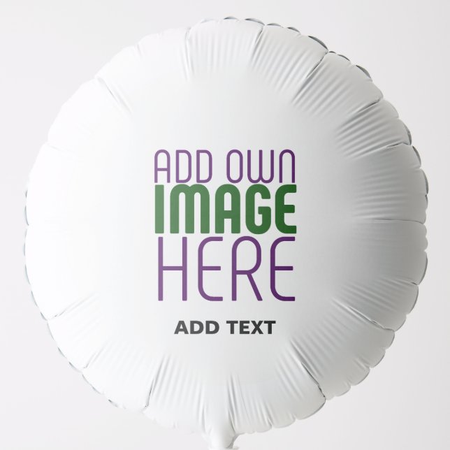 MODERN EDITABLE SIMPLE WHITE IMAGE TEXT TEMPLATE BALLOON (Front)