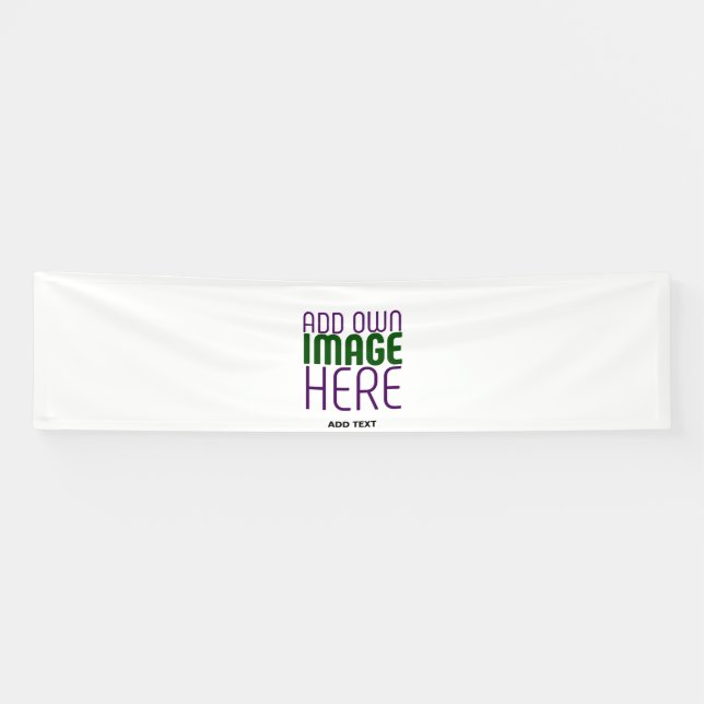 MODERN EDITABLE SIMPLE WHITE IMAGE TEXT TEMPLATE BANNER (Horizontal)