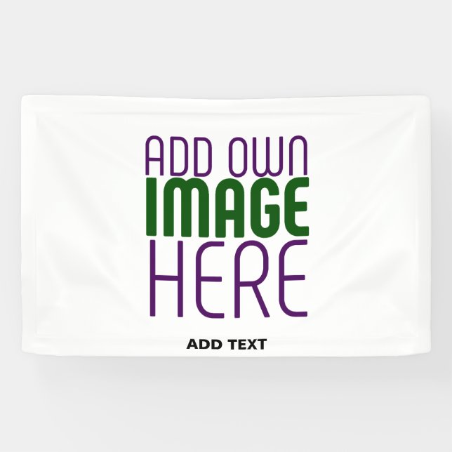 MODERN EDITABLE SIMPLE WHITE IMAGE TEXT TEMPLATE BANNER (Horizontal)