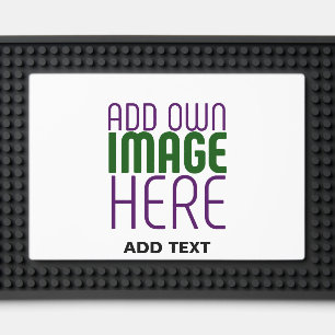 MODERN EDITABLE SIMPLE WHITE IMAGE TEXT TEMPLATE BAR MAT 