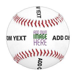 MODERN EDITABLE SIMPLE WHITE IMAGE TEXT TEMPLATE BASEBALL
