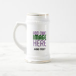 MODERN EDITABLE SIMPLE WHITE IMAGE TEXT TEMPLATE BEER STEIN