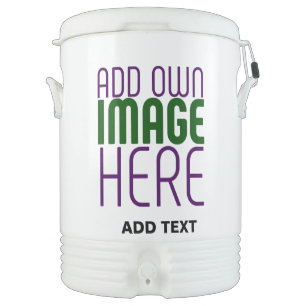 MODERN EDITABLE SIMPLE WHITE IMAGE TEXT TEMPLATE BEVERAGE COOLER