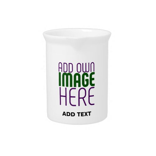 MODERN EDITABLE SIMPLE WHITE IMAGE TEXT TEMPLATE BEVERAGE PITCHER