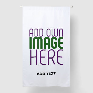 MODERN EDITABLE SIMPLE WHITE IMAGE TEXT TEMPLATE BLACKOUT CURTAINS