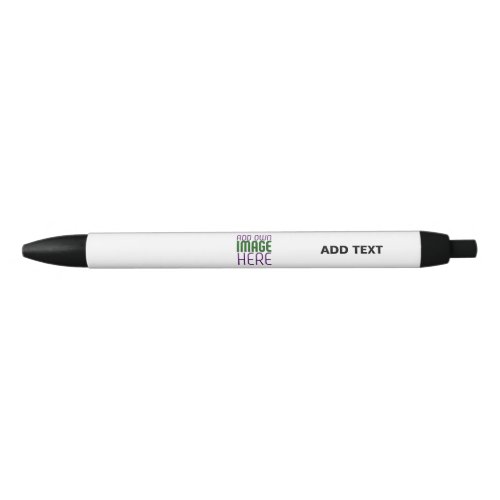 MODERN EDITABLE SIMPLE WHITE IMAGE TEXT TEMPLATE BLUE INK PEN