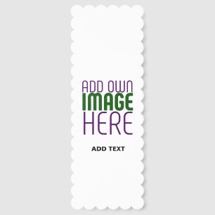 MODERN EDITABLE SIMPLE WHITE IMAGE TEXT TEMPLATE BOOKMARKS