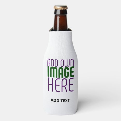 MODERN EDITABLE SIMPLE WHITE IMAGE TEXT TEMPLATE BOTTLE COOLER