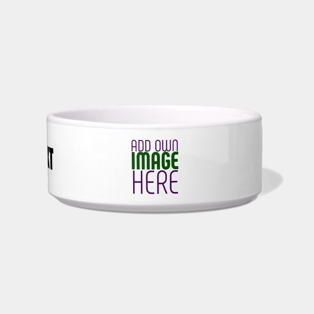 MODERN EDITABLE SIMPLE WHITE IMAGE TEXT TEMPLATE BOWL (Front)