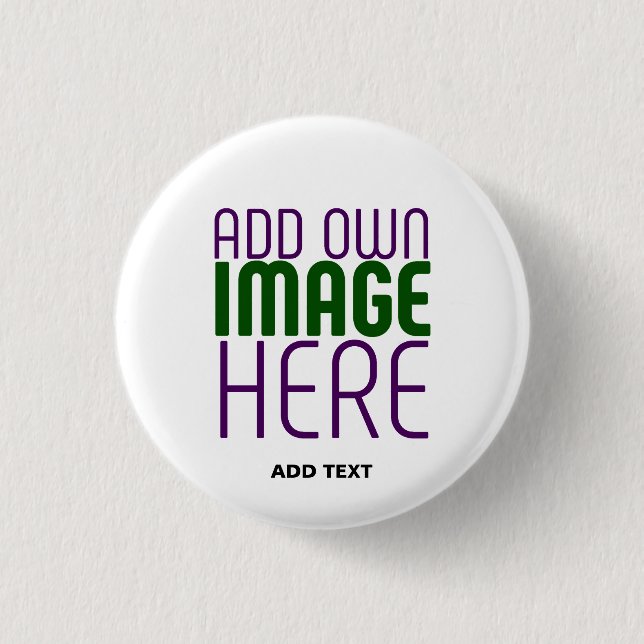 MODERN EDITABLE SIMPLE WHITE IMAGE TEXT TEMPLATE BUTTON (Front)