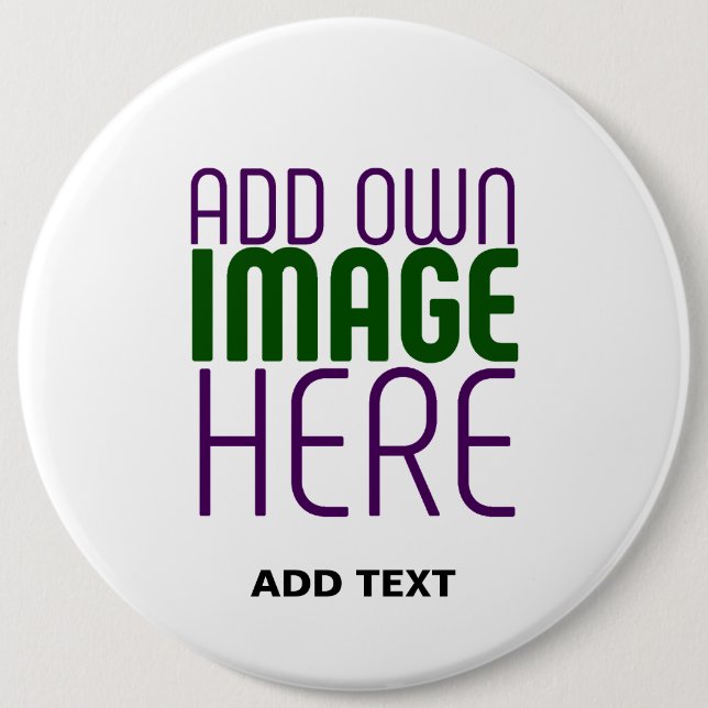 MODERN EDITABLE SIMPLE WHITE IMAGE TEXT TEMPLATE BUTTON (Front)