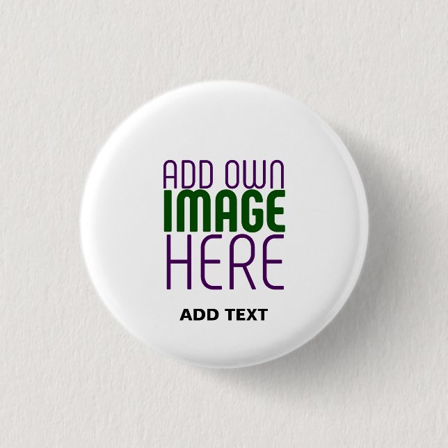 MODERN EDITABLE SIMPLE WHITE IMAGE TEXT TEMPLATE BUTTON (Front)