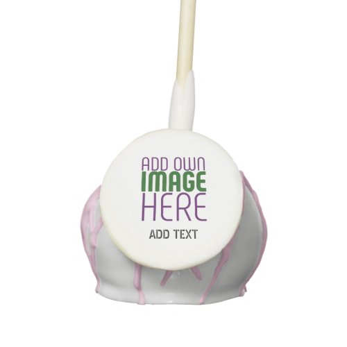 MODERN EDITABLE SIMPLE WHITE IMAGE TEXT TEMPLATE CAKE POPS