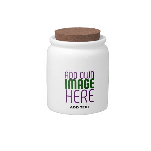 MODERN EDITABLE SIMPLE WHITE IMAGE TEXT TEMPLATE CANDY JAR