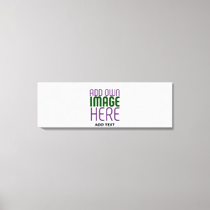 MODERN EDITABLE SIMPLE WHITE IMAGE TEXT TEMPLATE CANVAS PRINT