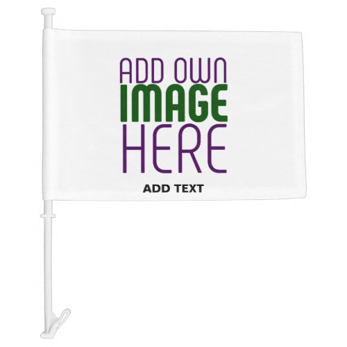 MODERN EDITABLE SIMPLE WHITE IMAGE TEXT TEMPLATE CAR FLAG