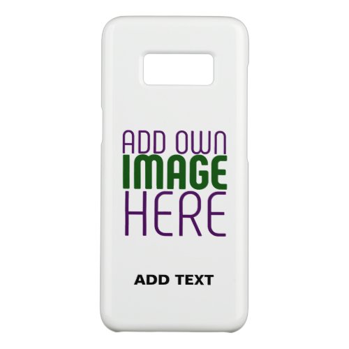 MODERN EDITABLE SIMPLE WHITE IMAGE TEXT TEMPLATE Case_Mate SAMSUNG GALAXY S8 CASE