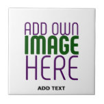  MODERN EDITABLE SIMPLE WHITE IMAGE TEXT TEMPLATE CERAMIC TILE