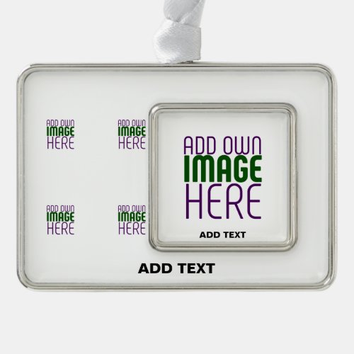  MODERN EDITABLE SIMPLE WHITE IMAGE TEXT TEMPLATE CHRISTMAS ORNAMENT