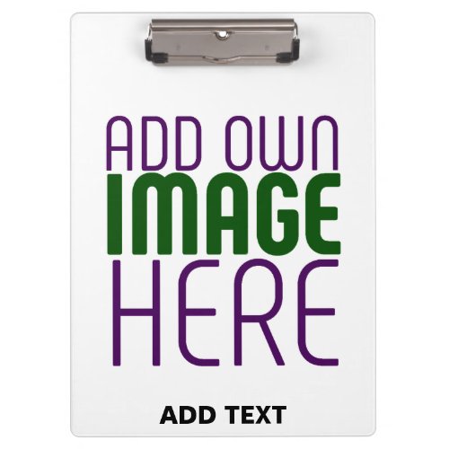 MODERN EDITABLE SIMPLE WHITE IMAGE TEXT TEMPLATE CLIPBOARD