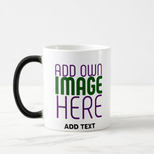 MODERN EDITABLE SIMPLE WHITE IMAGE TEXT TEMPLATE COLOR MORPH MUG