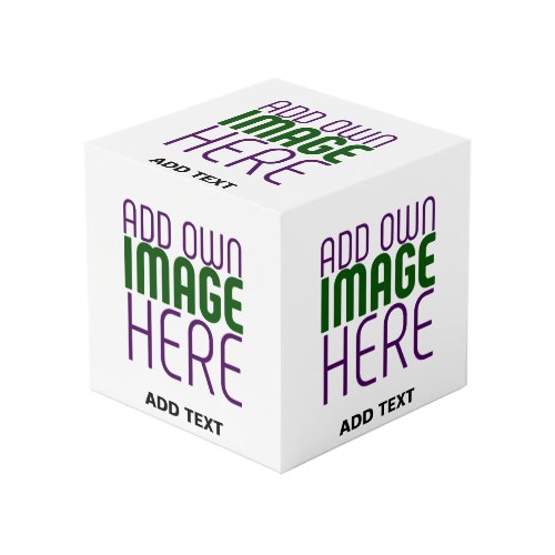  MODERN EDITABLE SIMPLE WHITE IMAGE TEXT TEMPLATE CUBE