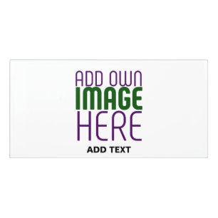 MODERN EDITABLE SIMPLE WHITE IMAGE TEXT TEMPLATE DOOR SIGN
