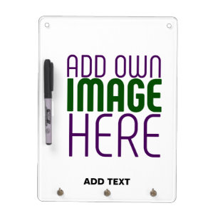 MODERN EDITABLE SIMPLE WHITE IMAGE TEXT TEMPLATE DRY ERASE BOARD