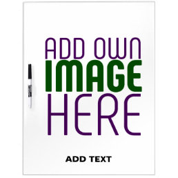 MODERN EDITABLE SIMPLE WHITE IMAGE TEXT TEMPLATE DRY ERASE BOARD