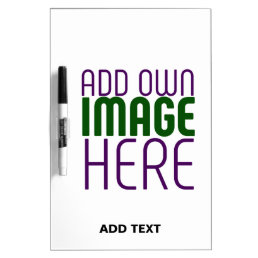 MODERN EDITABLE SIMPLE WHITE IMAGE TEXT TEMPLATE DRY ERASE BOARD