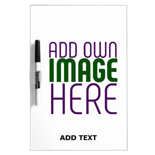 MODERN EDITABLE SIMPLE WHITE IMAGE TEXT TEMPLATE DRY ERASE BOARD