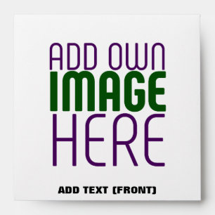 MODERN EDITABLE SIMPLE WHITE IMAGE TEXT TEMPLATE ENVELOPE