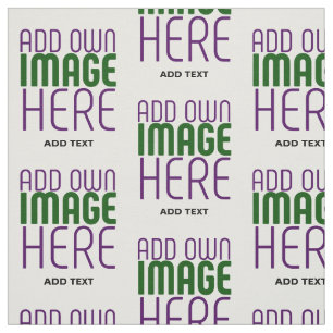 MODERN EDITABLE SIMPLE WHITE IMAGE TEXT TEMPLATE FABRIC