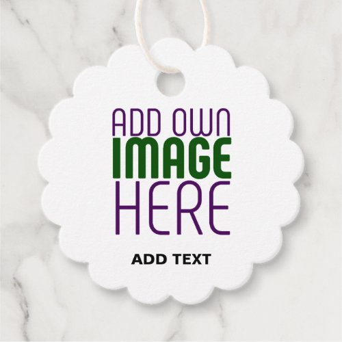 MODERN EDITABLE SIMPLE WHITE IMAGE TEXT TEMPLATE FAVOR TAGS