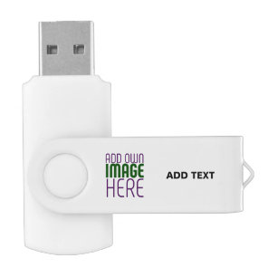 MODERN EDITABLE SIMPLE WHITE IMAGE TEXT TEMPLATE FLASH DRIVE