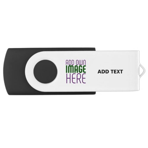 MODERN EDITABLE SIMPLE WHITE IMAGE TEXT TEMPLATE FLASH DRIVE