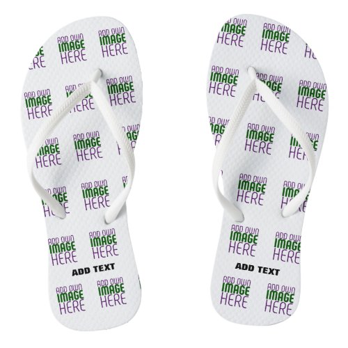 MODERN EDITABLE SIMPLE WHITE IMAGE TEXT TEMPLATE FLIP FLOPS