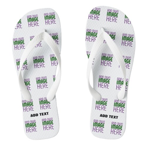 MODERN EDITABLE SIMPLE WHITE IMAGE TEXT TEMPLATE FLIP FLOPS