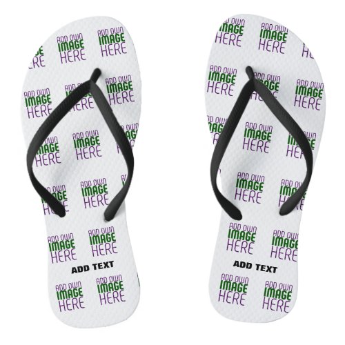 MODERN EDITABLE SIMPLE WHITE IMAGE TEXT TEMPLATE FLIP FLOPS