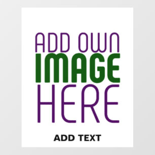 MODERN EDITABLE SIMPLE WHITE IMAGE TEXT TEMPLATE FLOOR DECALS