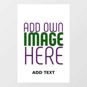 MODERN EDITABLE SIMPLE WHITE IMAGE TEXT TEMPLATE FLOOR DECALS