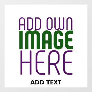 MODERN EDITABLE SIMPLE WHITE IMAGE TEXT TEMPLATE FLOOR DECALS
