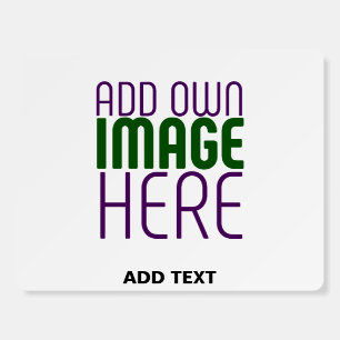 MODERN EDITABLE SIMPLE WHITE IMAGE TEXT TEMPLATE FOAM BOARD