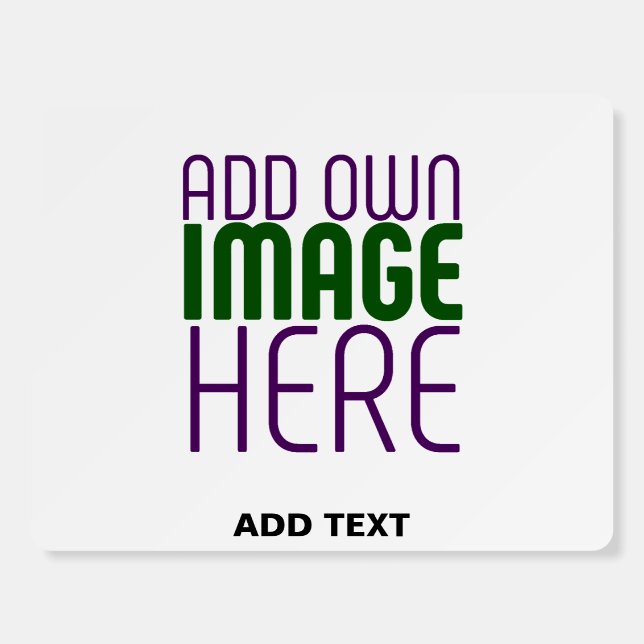 MODERN EDITABLE SIMPLE WHITE IMAGE TEXT TEMPLATE FOAM BOARD (Front)