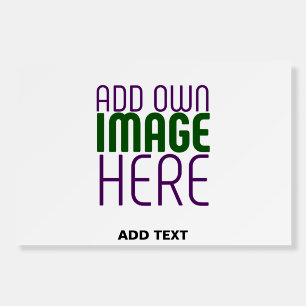 MODERN EDITABLE SIMPLE WHITE IMAGE TEXT TEMPLATE FOAM BOARD
