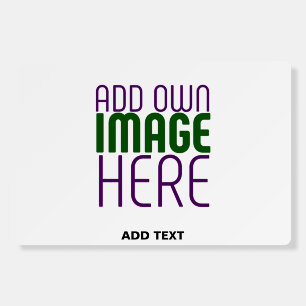 MODERN EDITABLE SIMPLE WHITE IMAGE TEXT TEMPLATE FOAM BOARD