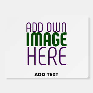 MODERN EDITABLE SIMPLE WHITE IMAGE TEXT TEMPLATE FOAM BOARD